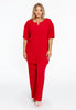 Tunic straight PLISSE - red - #2