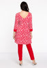 Tunic wide bottom PENELOPE - red  - #3