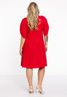 Dress puff sleeve DOLCE - red  - #3