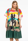 Dress flounces CACTUS - green