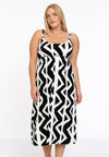 Dress spaghetti elastic waist NYA - black