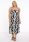 Dress spaghetti elastic waist NYA - black