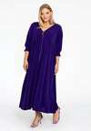 Dress swing smock sleeve DOLCE - purple 