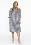 Jurk met knopen logo y - ecru