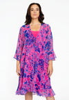 Cardigan met ruches fierce - roze