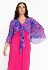Bolero plisse fierce - roze
