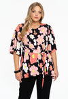 Tunic belt HIBISCUS - black 