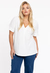 Tuniek v-hals dolce - ecru