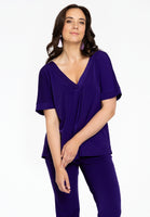 Tunic V-neck DOLCE - purple  - #1