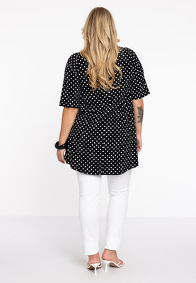 Tunic swing DOTS - black  - #3