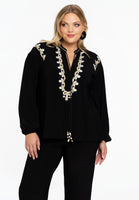 Tunic embroidery DOLCE - black - #1