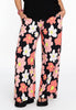 Trousers loose fit HIBISCUS - black 