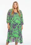 Dress plisse FIERCE - green