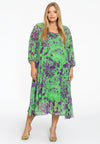 Dress plisse FIERCE - green