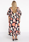 Dress buttoned HIBISCUS - black - #3