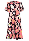 Dress buttoned HIBISCUS - black - #4