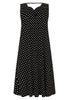 Dress sleeveless DOTS - black - #4