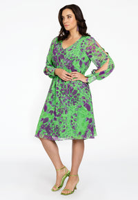 Dress A-line FIERCE - green - #5