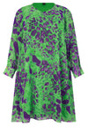 Dress A-line FIERCE - green - #4