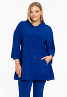 Hoodie A-line DOLCE - indigo - #1