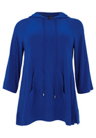 Hoodie A-line DOLCE - indigo - #4