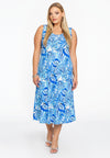Jurk met strass porcelain - blauw