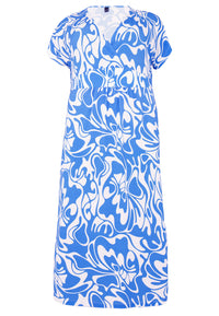 Dress long crossed MAJOLICA - light blue - #4