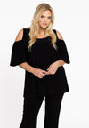 Tuniek flare met uitsnedes dolce - Zwart