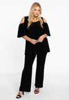 Tuniek flare met uitsnedes dolce - Zwart