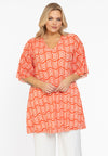 Tuniek plisse swirl - Rood