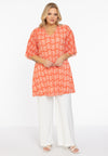 Tuniek plisse swirl - Rood