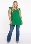 Tuniek met kapmouwen dolce - Groen