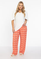 Trousers plisse SWIRL - red - #1