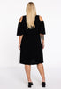 Dress cut out shoulder DOLCE - black  - #3