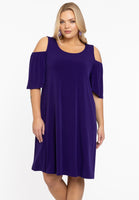 Dress cut out shoulder DOLCE - purple  - #1