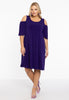 Dress cut out shoulder DOLCE - purple - #2