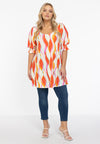 Tunic wide bottom AURELI - orange