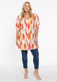 Tunic wide bottom AURELI - orange - #2