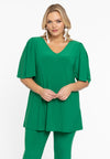 Tuniek flare met geplooide mouwen dolce - Groen