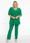 Tuniek flare met geplooide mouwen dolce - Groen