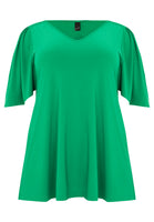 Tunic flare pleated sleeve DOLCE - green  - #4