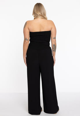 Jumpsuit smocked strapless DOLCE - black  - #2