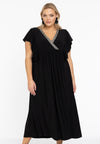 Dress frilled sleeve DOLCE - black