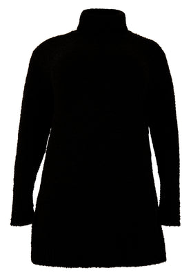 Pullover teddy high neck - black  - #4