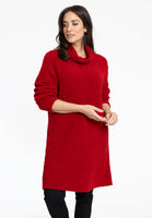 Pullover teddy high neck - red - #1