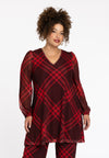 Tuniek wide bottom check - Rood