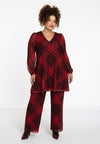 Tuniek wide bottom check - Rood