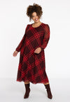 Dress CHECK - red