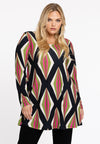 Tunic wide bottom PASTILLE - black
