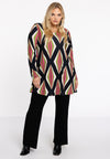 Tunic wide bottom PASTILLE - black
